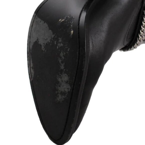 Saint Laurent Curtis Chain Ankle Boots 37.5 7.5 - Picture 8 of 11